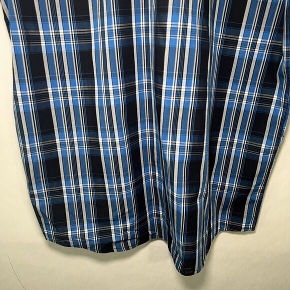 Oakley Short Sleeve Button Down Shirt Mens Size Large Blue Plaid Casual Camp EUC - Picture 10 of 10